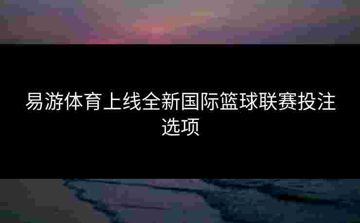 易游体育上线全新国际篮球联赛投注选项