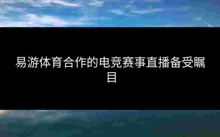易游体育合作的电竞赛事直播备受瞩目